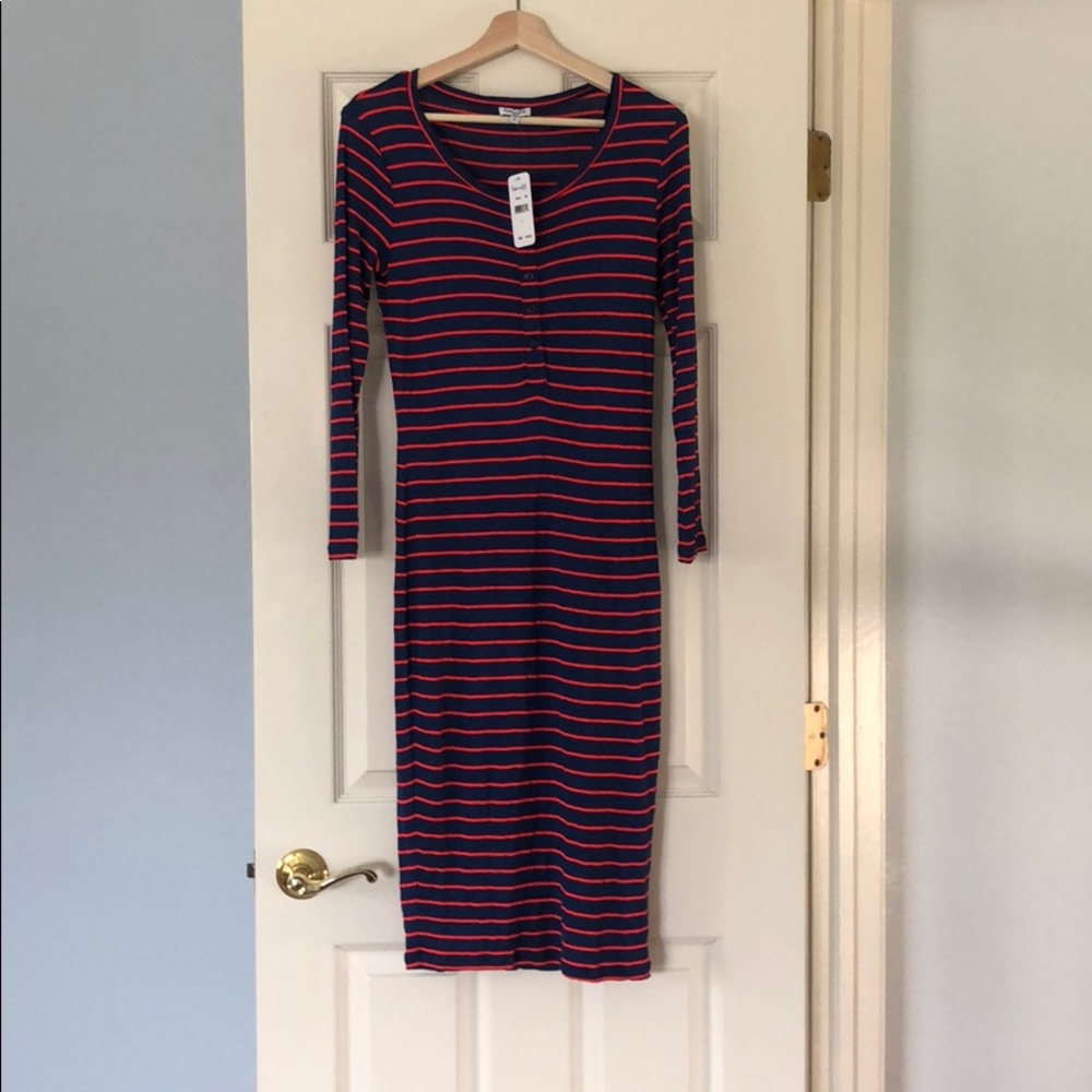 SPLENDID NWT Striped Henley Dress